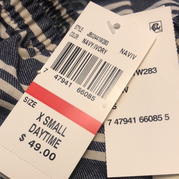 ⚫️ stripes offshoulder dress retails $50​​ - Picture 8 of 9